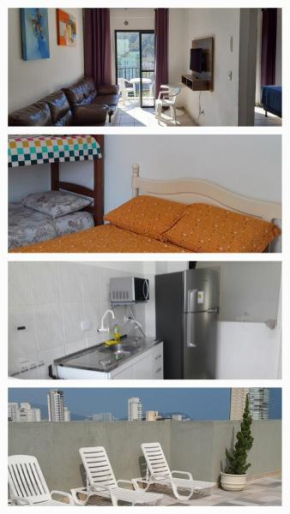 Condomínio cm Piscina, 1garagem, WI-FI 300 Mega, Central de vigilância remota , Centro do Guarujá próximo à Praia e Comércio, horários check-in e check-out flexíveis